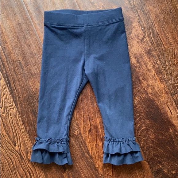 Crewcuts Girls Navy Ruffle Leggings Size 2T - Picture 5 of 5